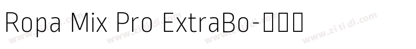 Ropa Mix Pro ExtraBo字体转换